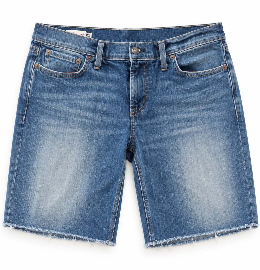 Red Engine Corvair Raw Hem Denim Shorts Size 27 (z)